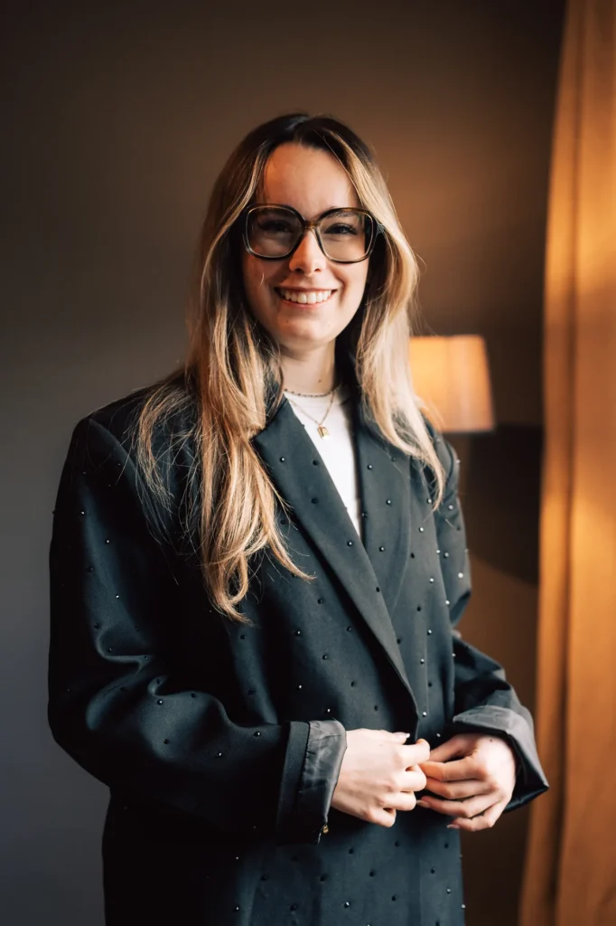 Portrait de Margaux De Leener, conseillère en immobilier